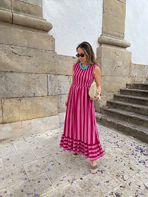 Vestido riscas 