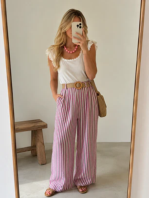 Calça riscas 