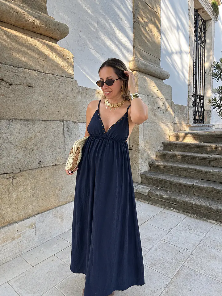Vestido com tachas 2