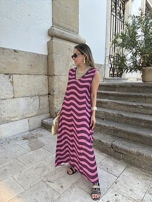Vestido riscas