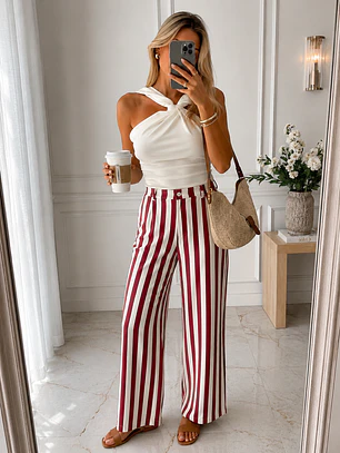 Calça riscas 