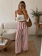 Calça riscas beringela  - Thumbnail 1