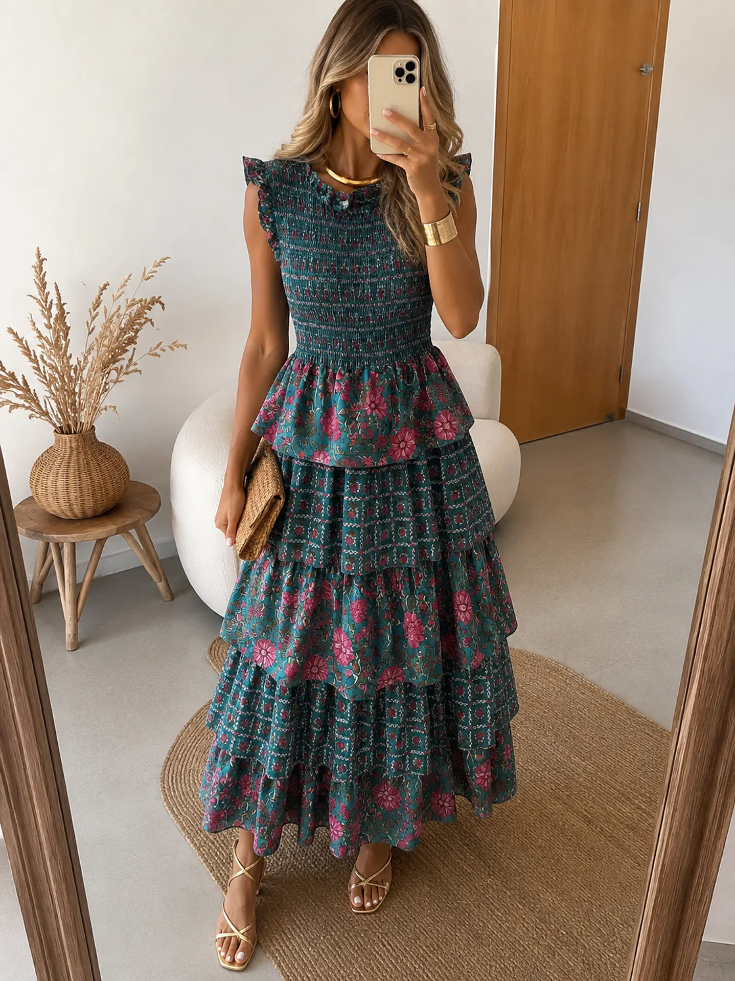 Vestido folhos  3