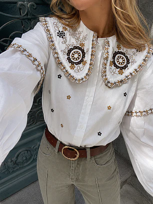 Camisa bordada 