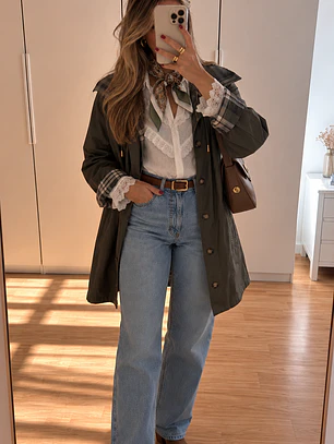 Parka verde seco 