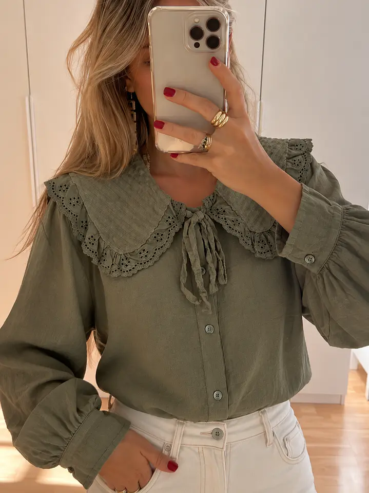 Camisa gola veludo 1
