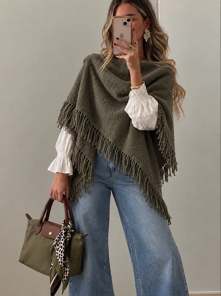 Poncho malha  1