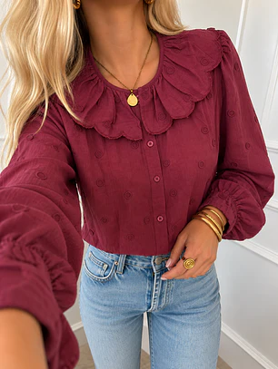 Camisa bordeuax 