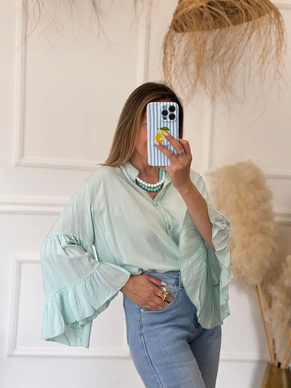 Camisa manga folho 2