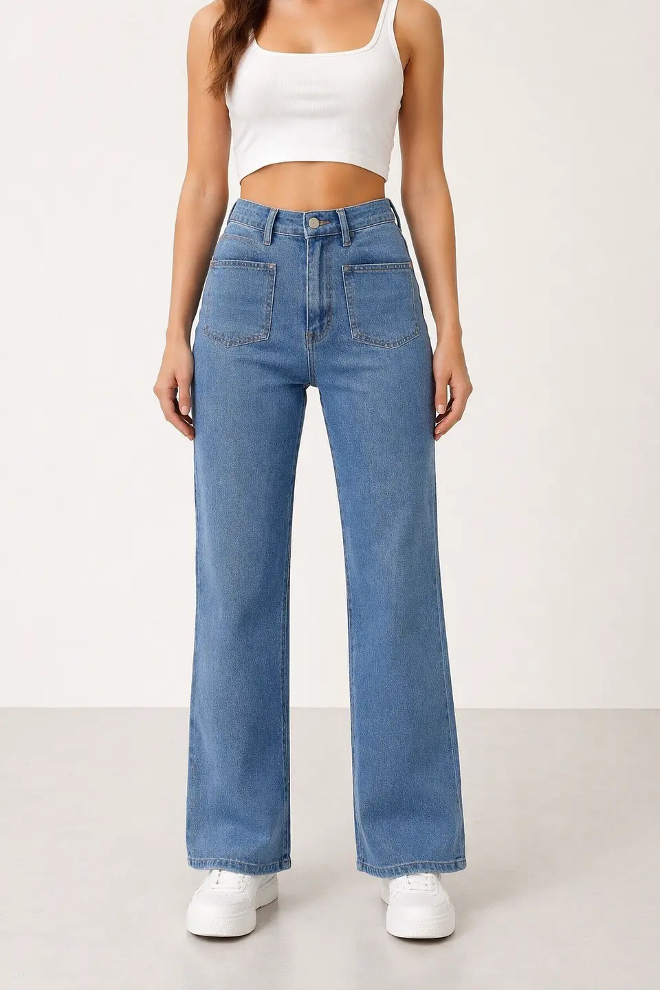 Calça Ganga subida com 2 bolsos  1