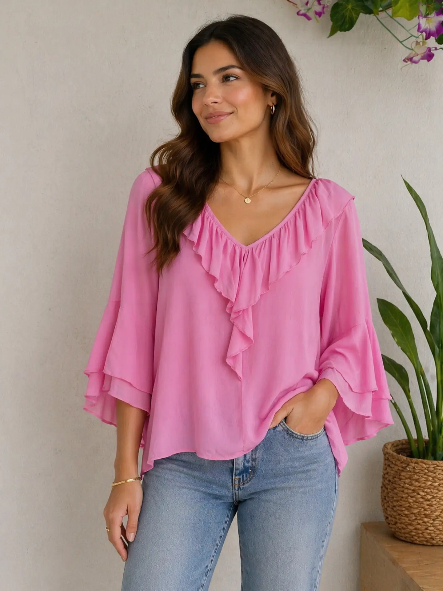 Blusas com folhos  4