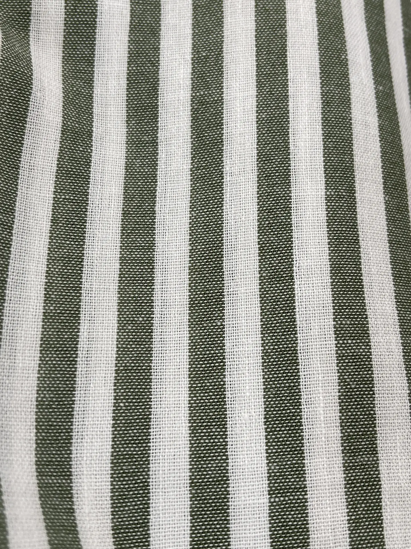Calça pantalonas riscas médias verde  3