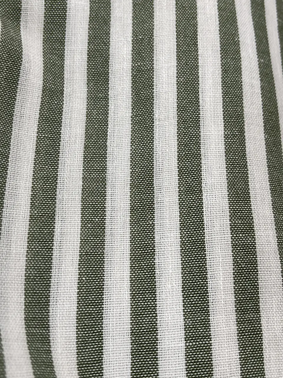 Calça pantalonas riscas médias verde  3