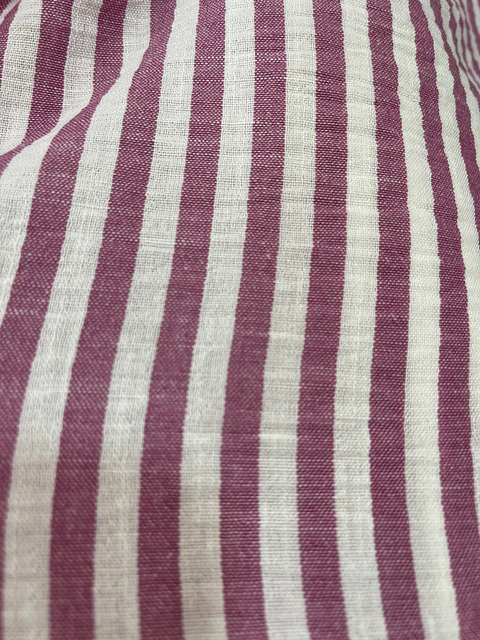 Calça pantalonas riscas médias rosa 
