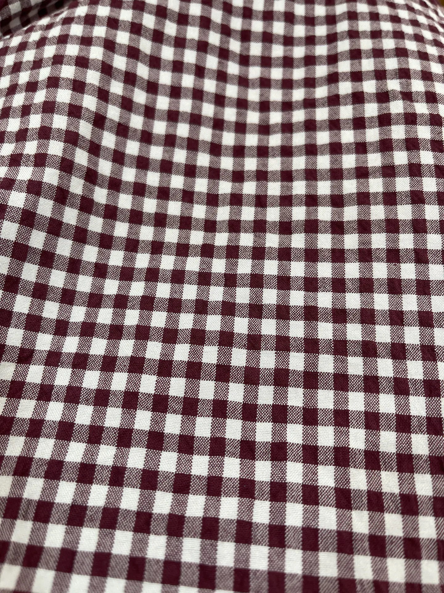 Calça pantalonas Bordeaux de xadrez miudinho  2