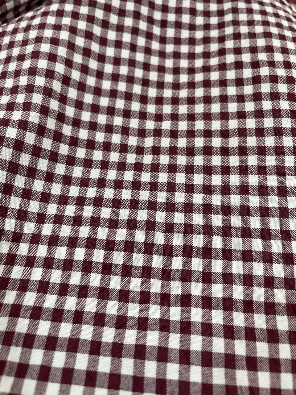 Calça pantalonas Bordeaux de xadrez miudinho  2