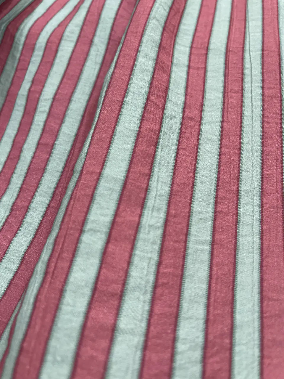 Calça pantalonas riscas fininhas turquesa e rosa  2