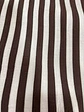 Calça pantalonas com riscas finas castanhas  - Thumbnail 2