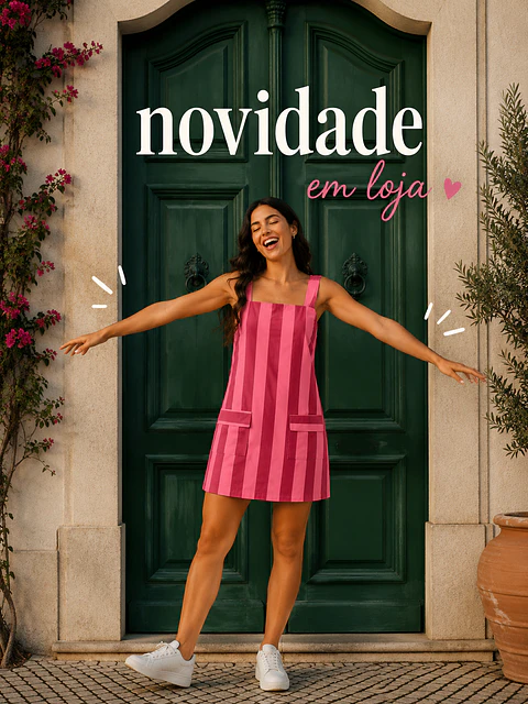 Saia jardineira 