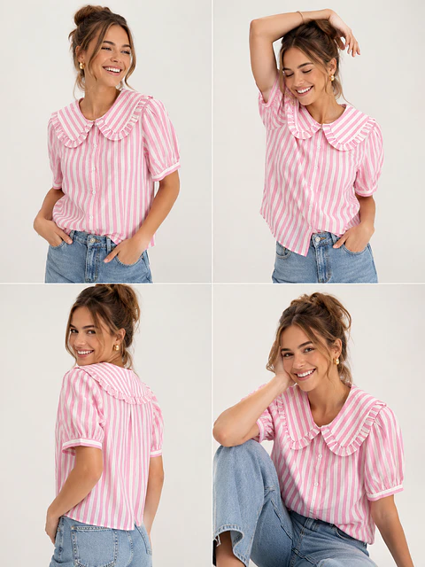 Blusas de riscas 
