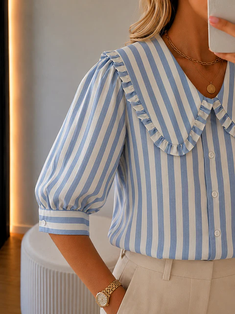 Blusas de riscas 