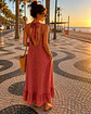 Vestido xadrez atado pescoço  - Thumbnail 1