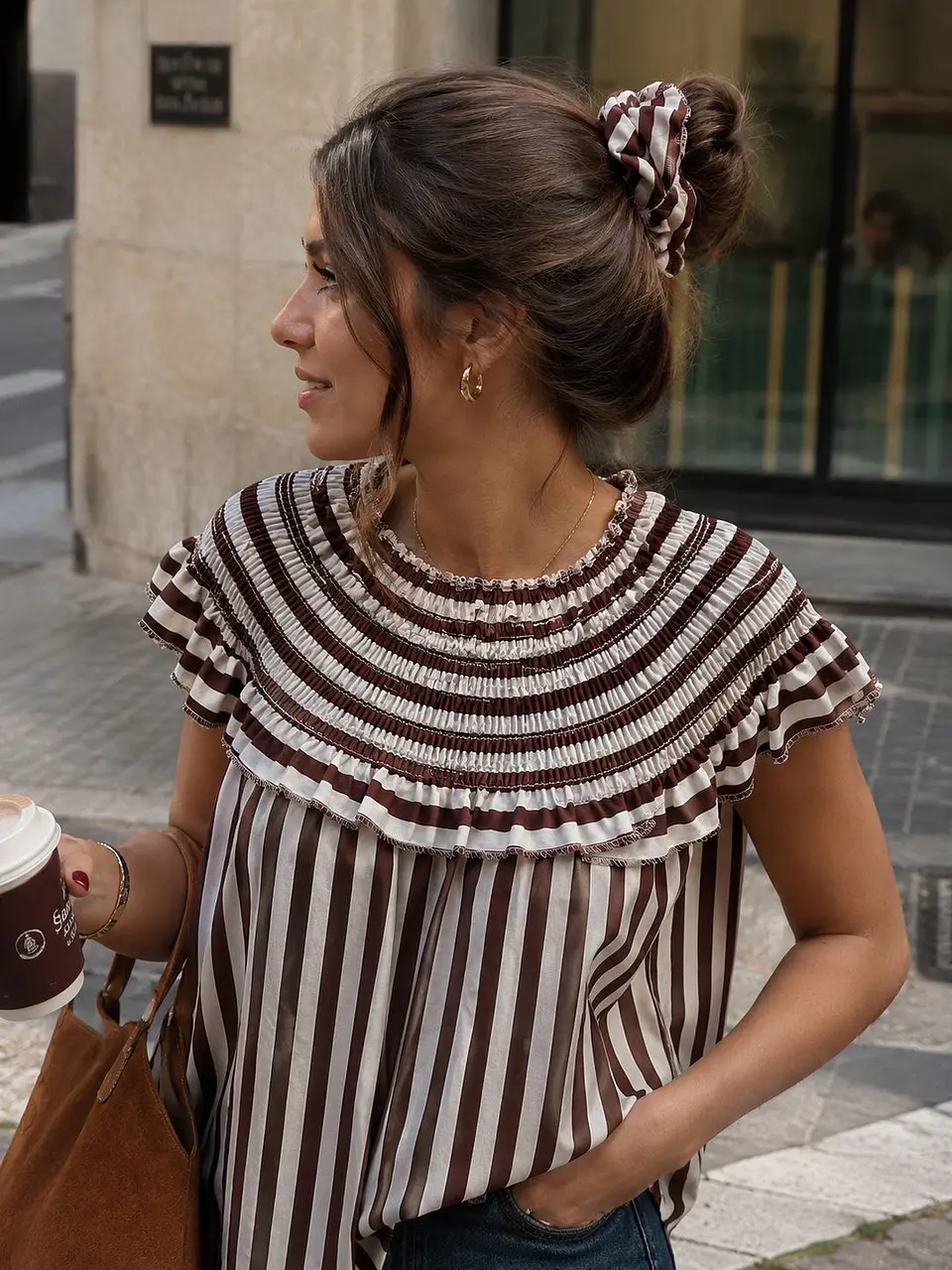 Top + scrunchies 1