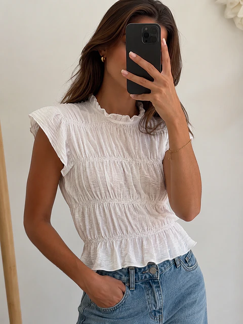Tops com elásticos ref 32596