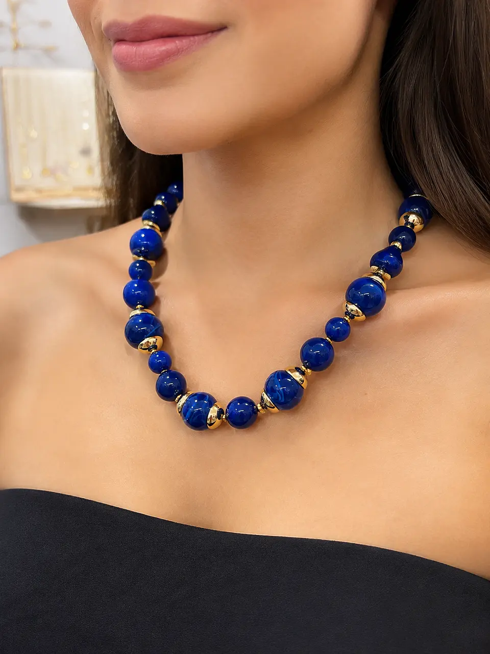 Colar azul 1