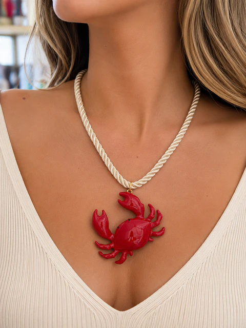 Colar caranguejo 🦀 