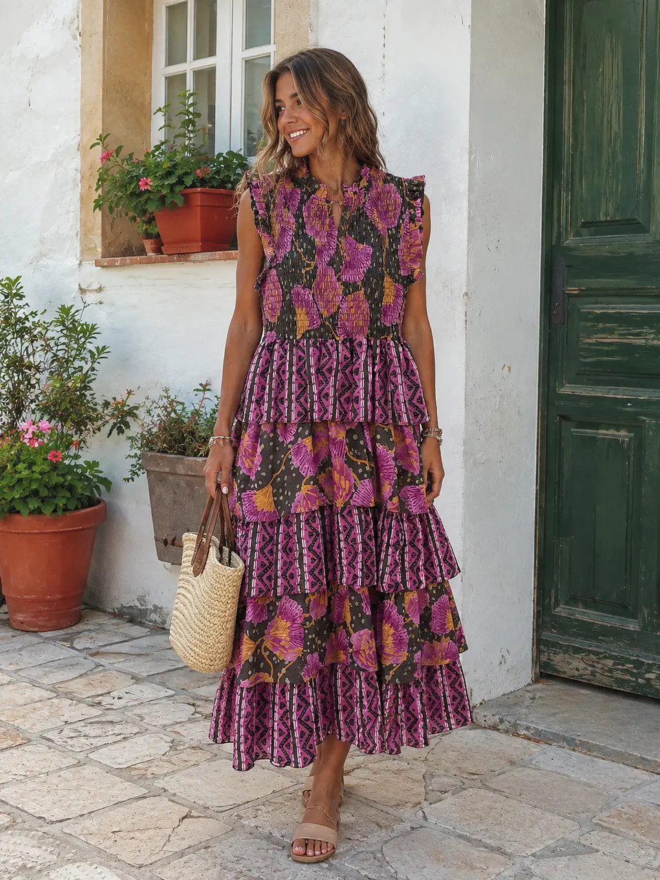 Vestidos de folhos ref 11209 1