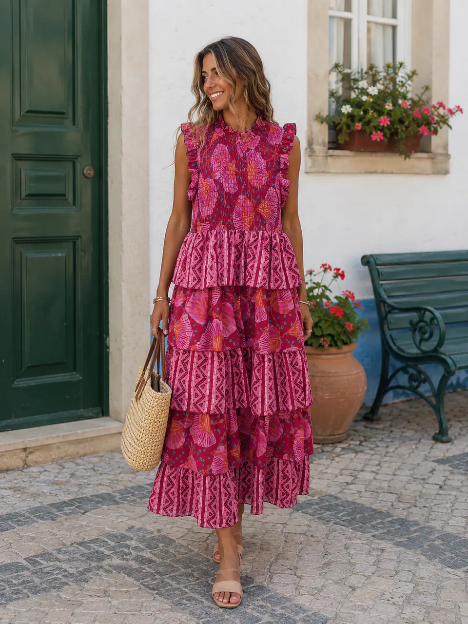 Vestidos de folhos ref 11209 2