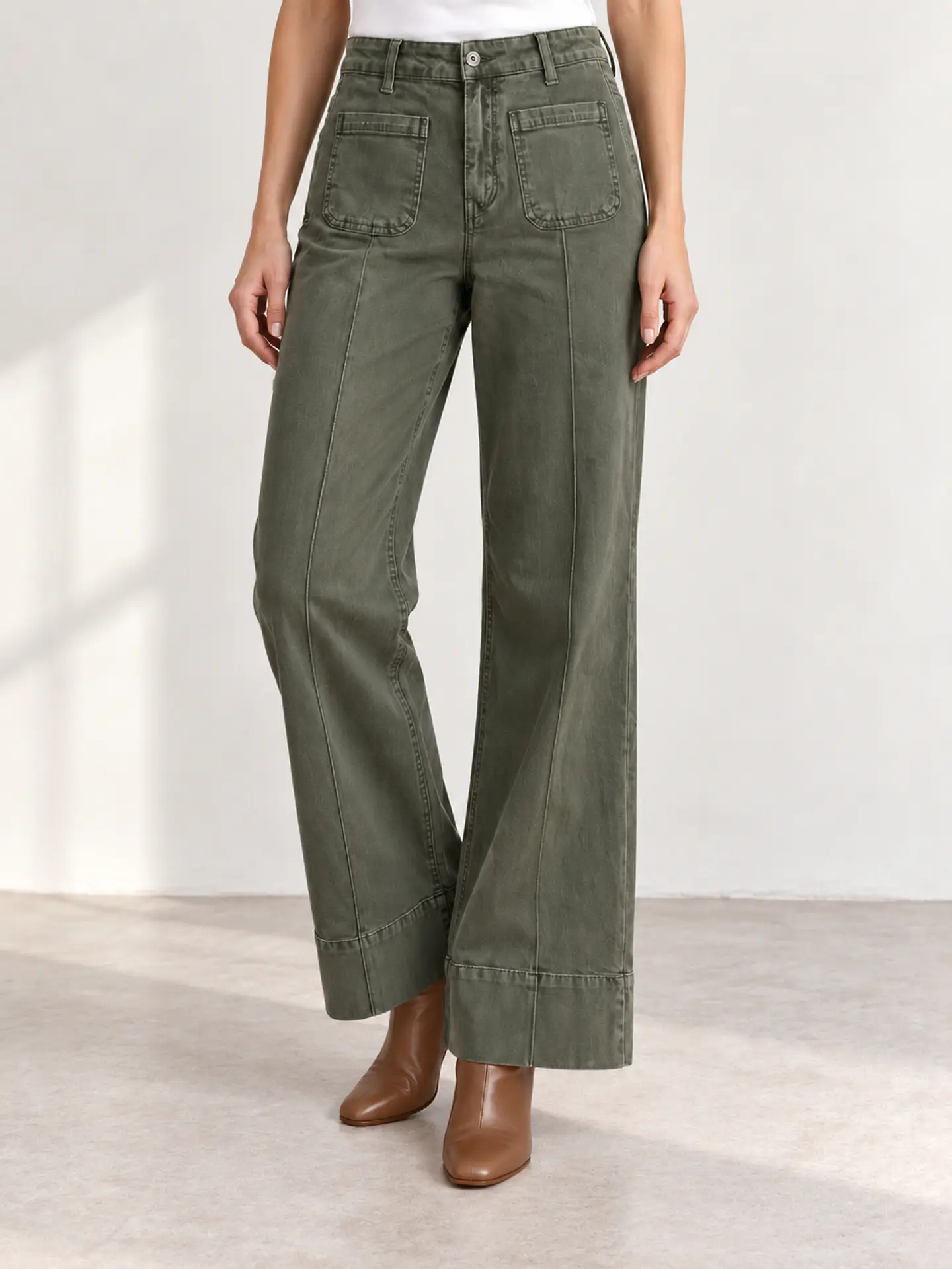  Calça ref CA-2449 verde militar  1