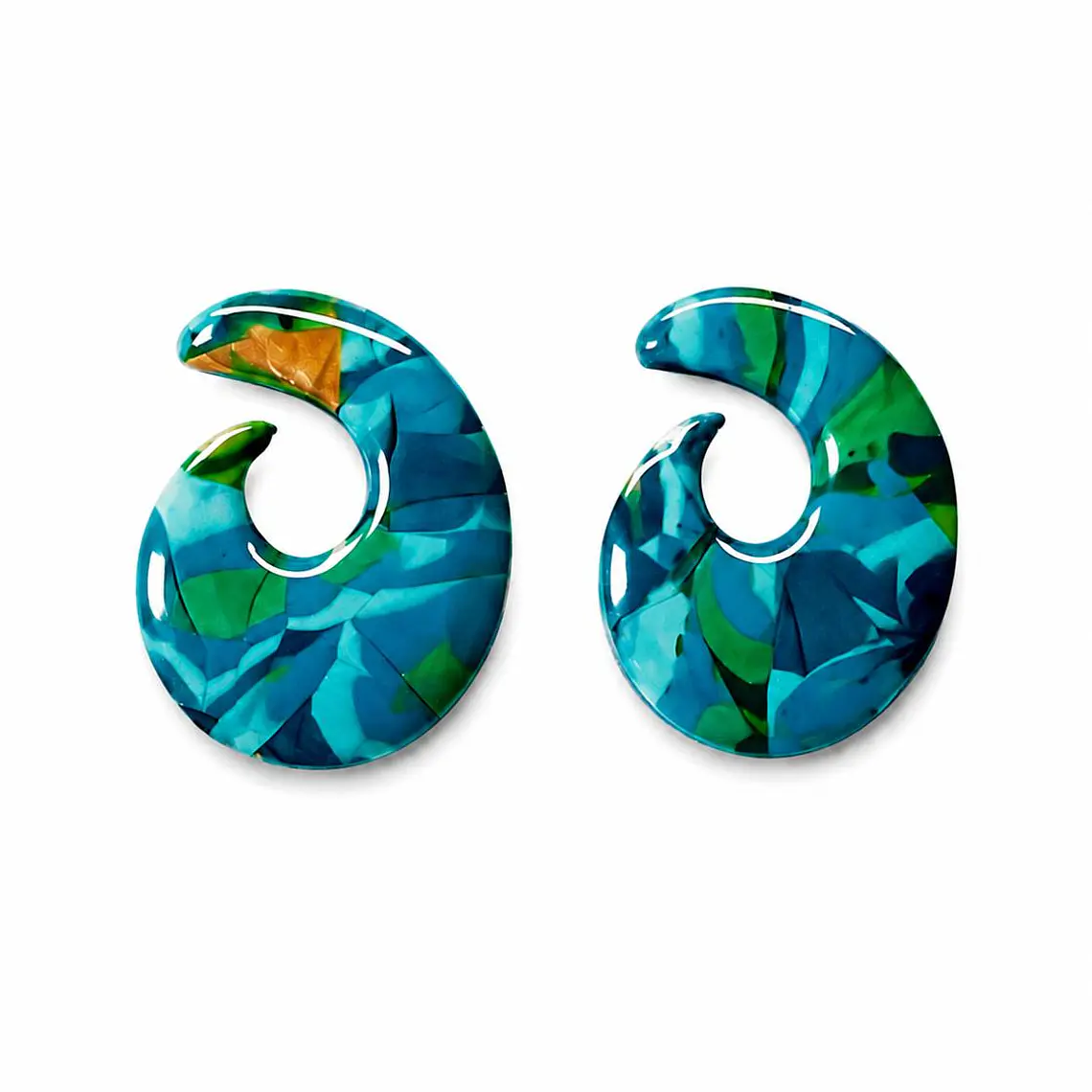 Brincos Orquídea Azul - Linha Padrão 1