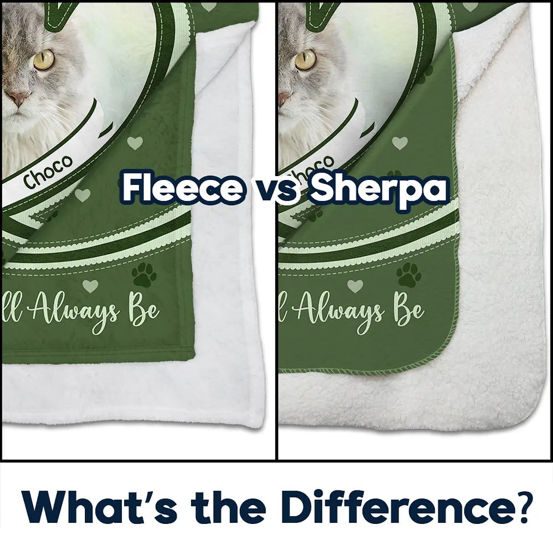 Custom Photo Dog Cat Pet Memorial Snuggle This Blanket And Think Of Me - Personalized Fleece Blanket, Sherpa Blanket 4