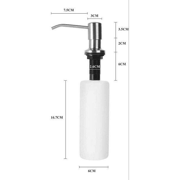 Dispensador de Lavaloza Plateado 5