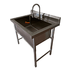 Lavafondo Simple Profundo 80x60 cm + Llave  1