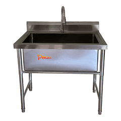 Lavafondo Simple Profundo 80x60 cm + Llave 