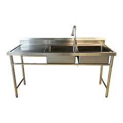 Lavafondo Doble Con Secador 175x60 cm + Llave  