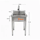 Lavafondo 50x50 cm + Llave  Semiflexible  3