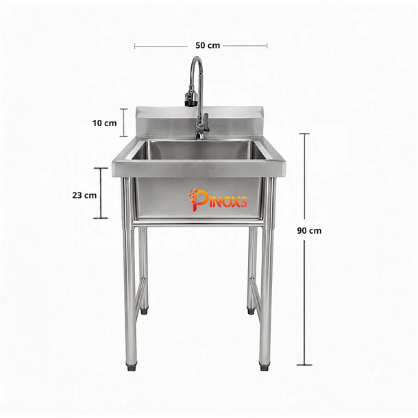 Lavafondo 50x50 cm + Llave  Semiflexible  3