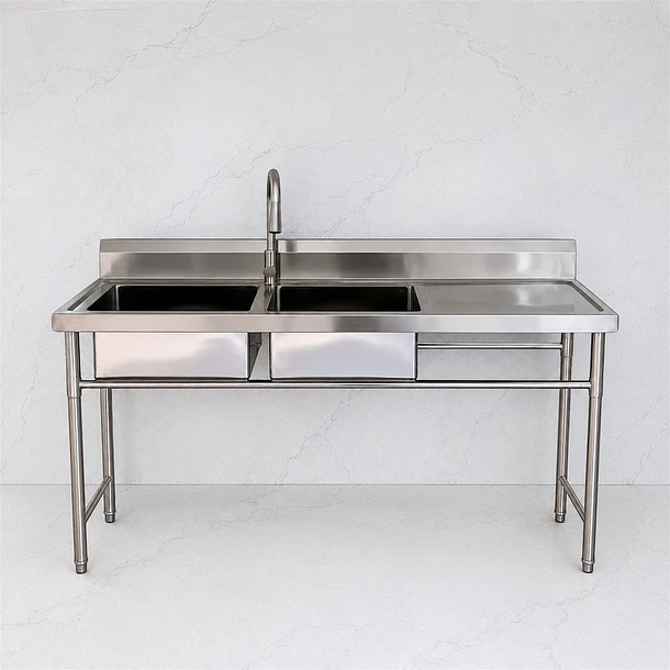 Lavafondo Doble Con Secador 175x60 cm + Llave   5