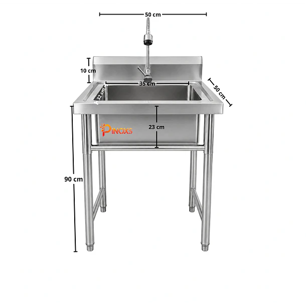 Lavafondo 50x50 cm + Llave  Semiflexible  4