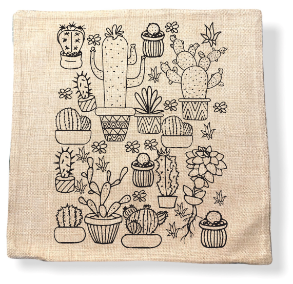Funda de Cojín para Pintar (Con diseño a elección)