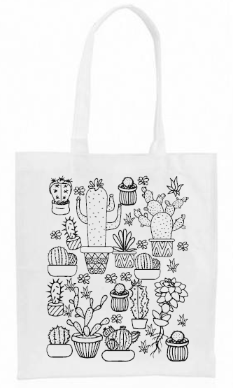Bolsa Poliester para pintar (con diseño a elección)