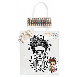 Kit Bolsa Poliéster para Pintar Frida 