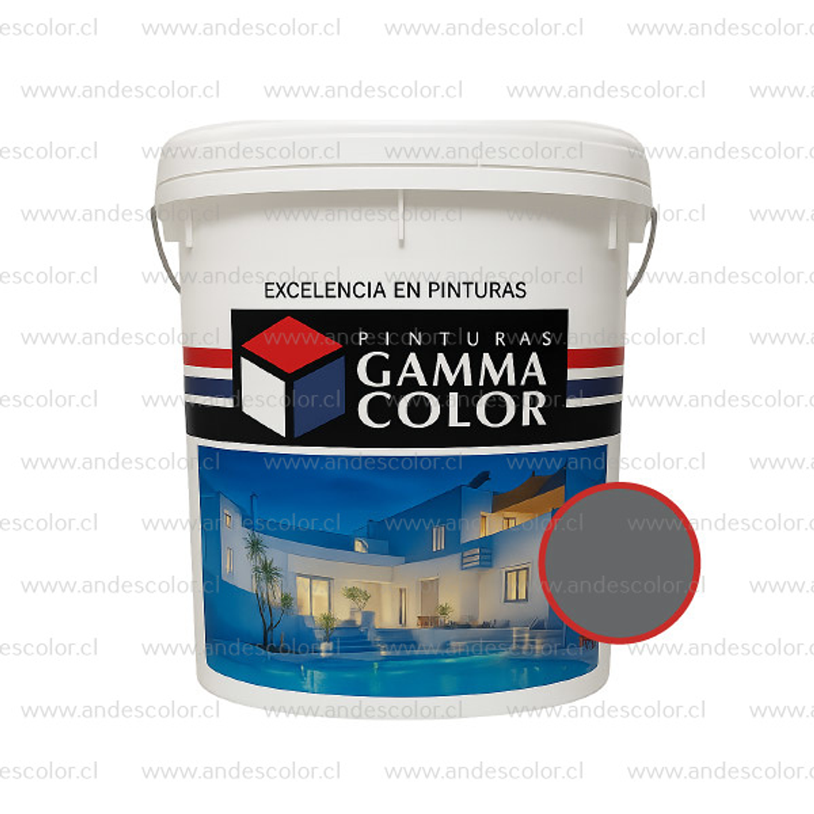 Pintura - Gamma Latex Super Extra Grafito Tineta 1