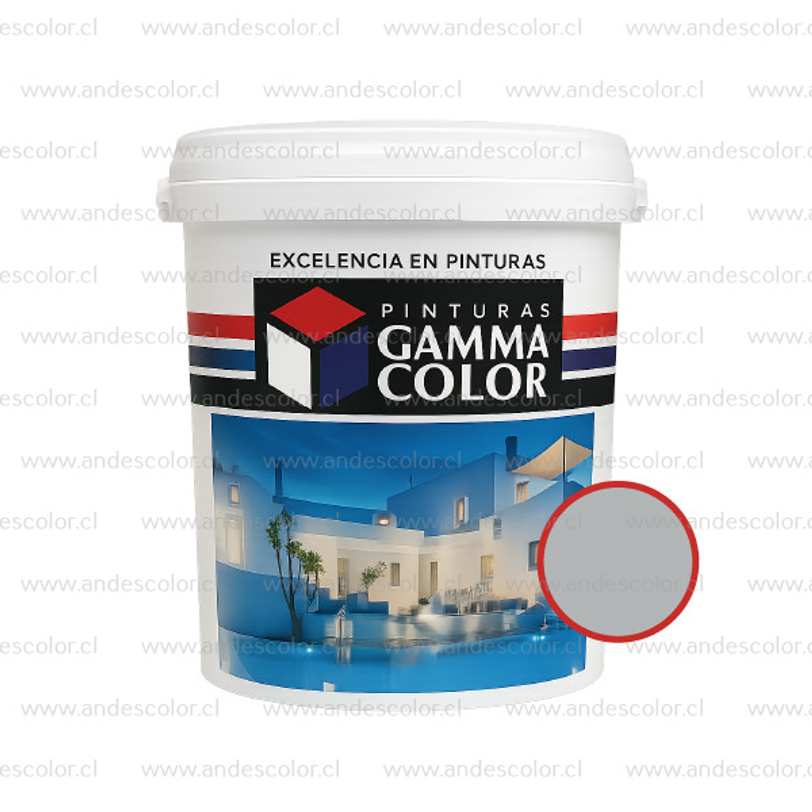 Pintura - Gamma Latex Super Extra Gris Galon 1