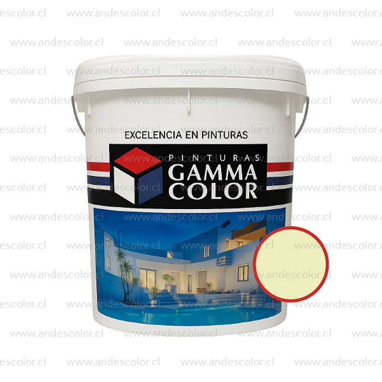 Pintura - Gamma Esmalte Al Agua Satinado Blanco Invierno Tineta 1