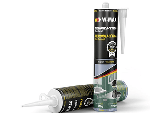 Siliconas - Wmax Silicona Acetica Transparente Cartucho 280 Ml